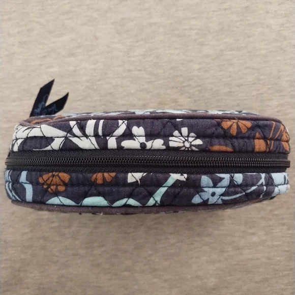 Vera Bradley Blue Floral Small Cosmetic Bag - Picture 3 of 15